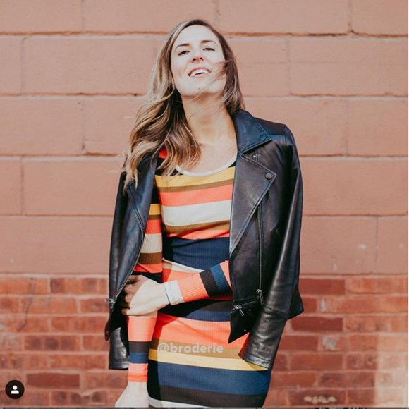 Anthropologie VIVID STRIPE COLUMN DRESS size XS new with tag - Picture 6 of 13